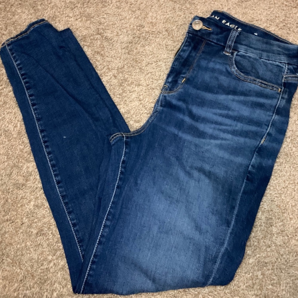 American Eagle Dark Wash Next Stretch Jeans